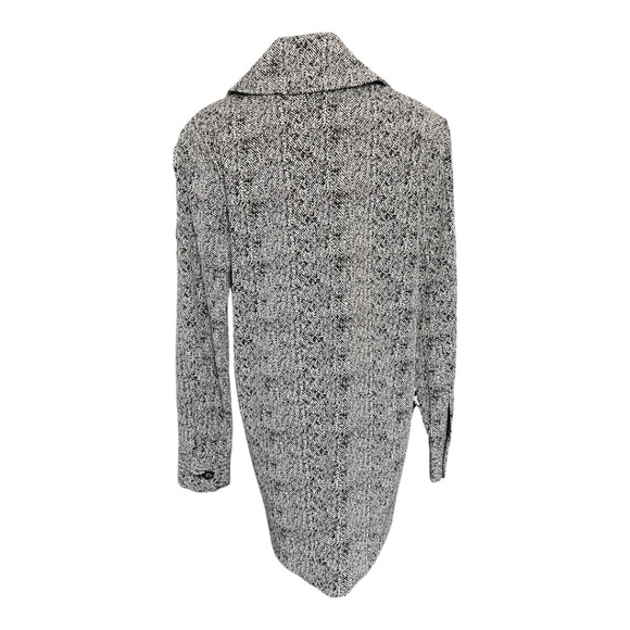 🆕 ⚪️ NWOT CABI Agent Grayscale Herringbone Double Breasted Statement Jacket | S - Picture 8 of 12